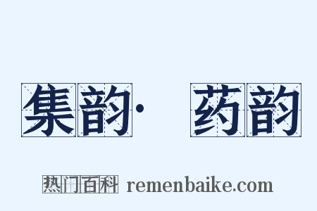 集韵·药韵是什么意思的图片